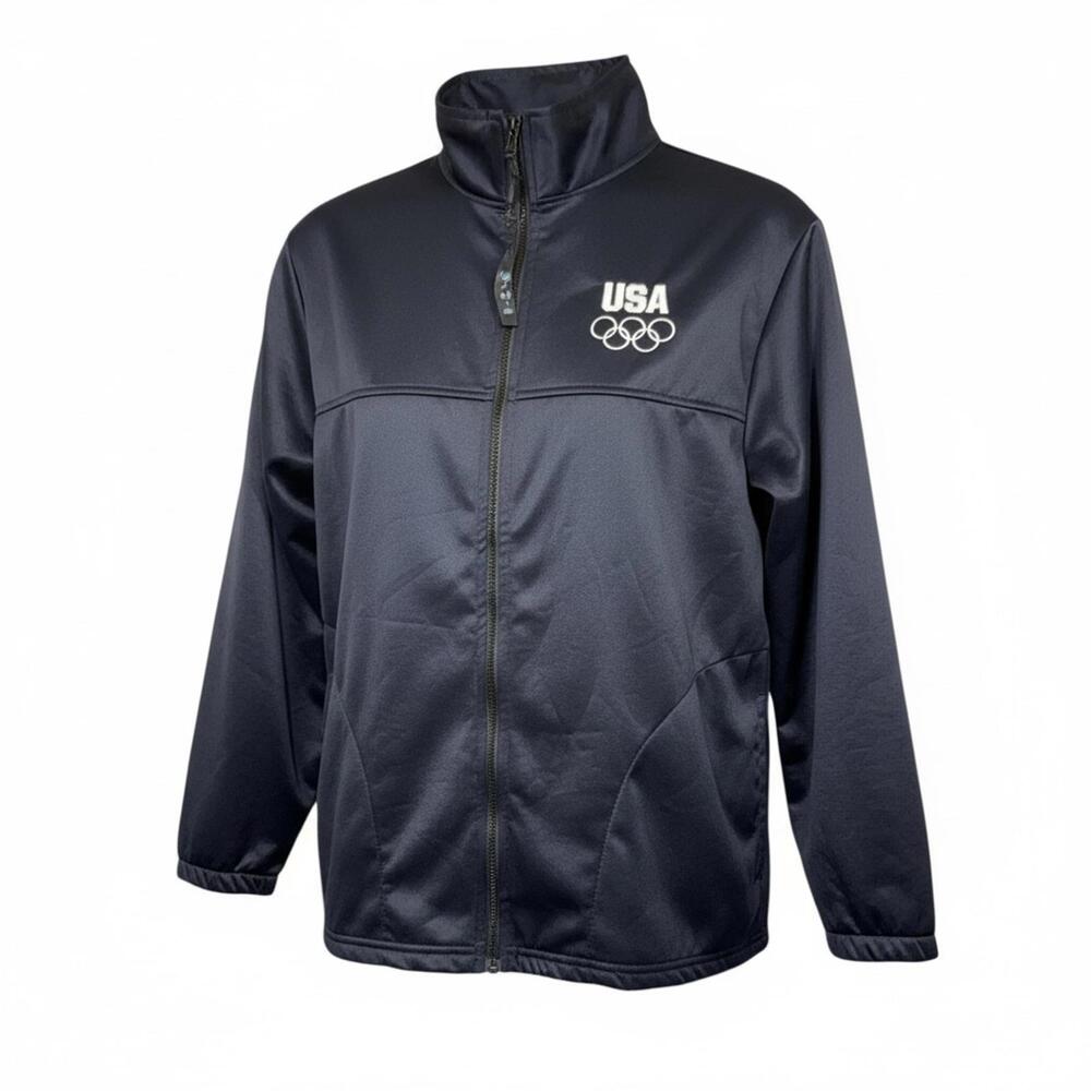 USA Olympic Committee women’s Navy Zip-Up Jacket Medium